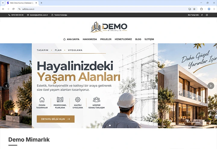 Prestij web tasarım önizlemesi